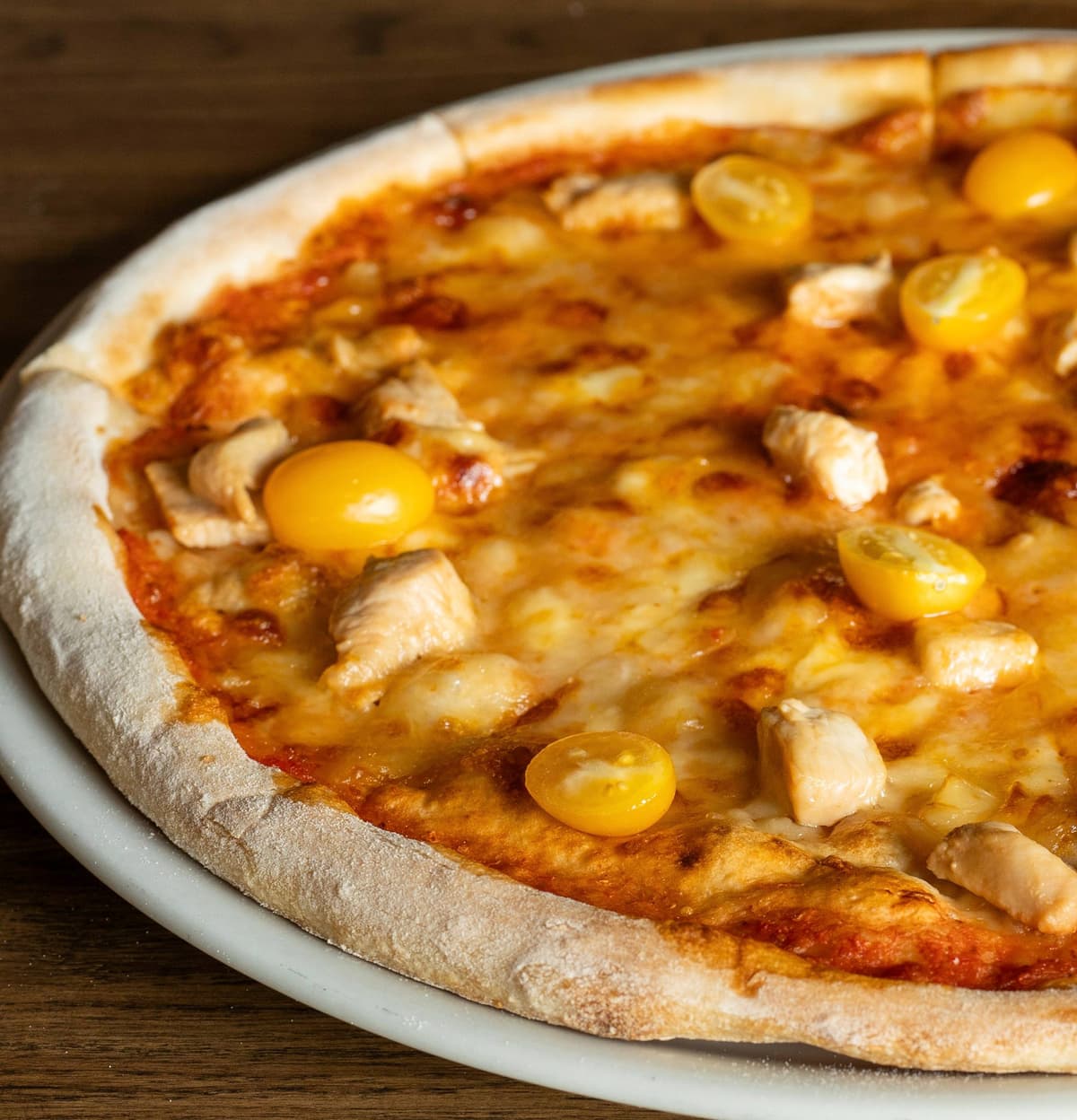 Пицца с устричным соусом