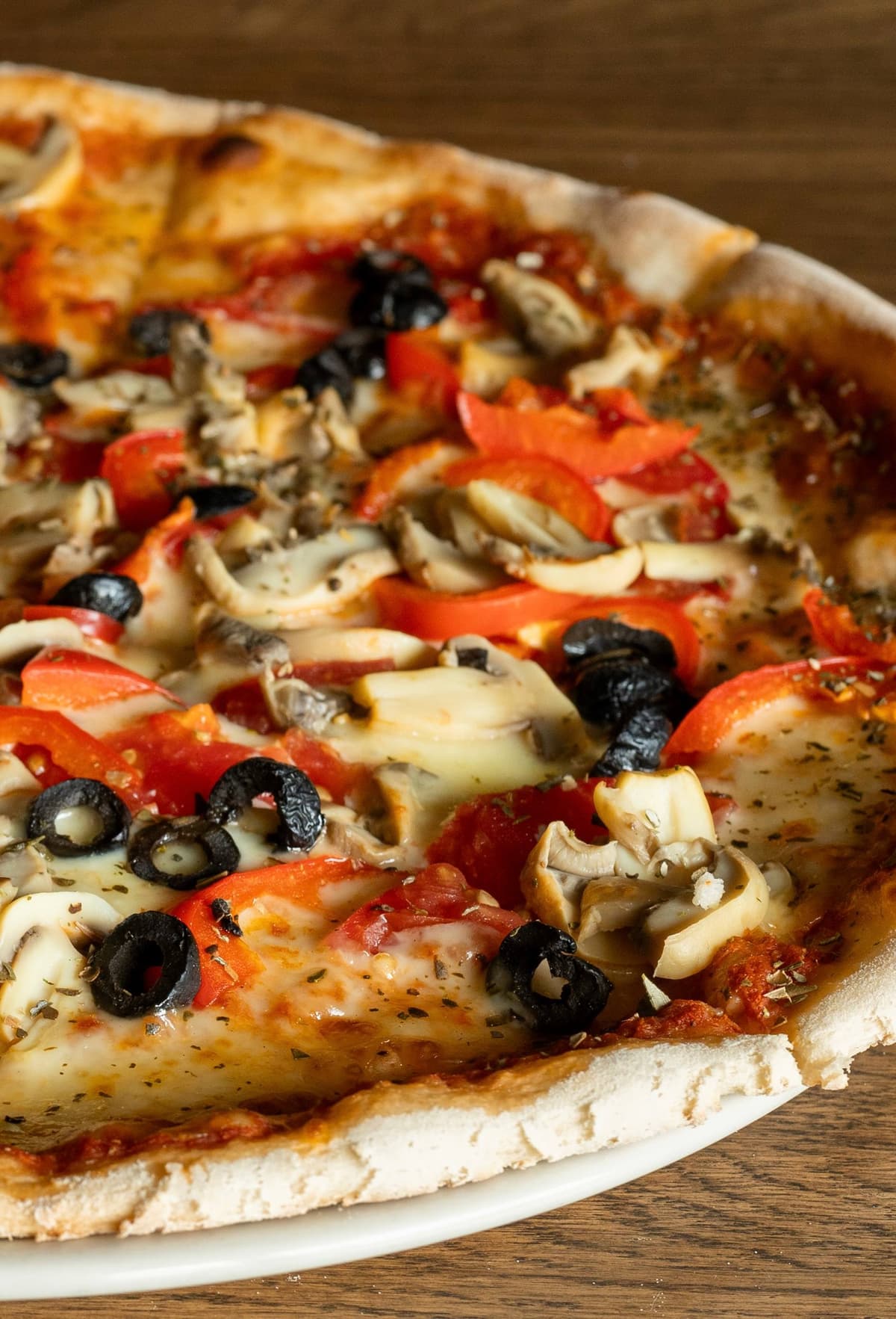 Пицца Овощная с грибами